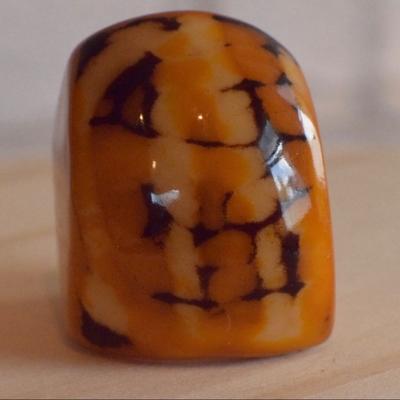 Handmade Ring in Tagua Size 10 Unisex. - Picture 7 of 10